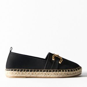 zara embellished espadrilles in size 9